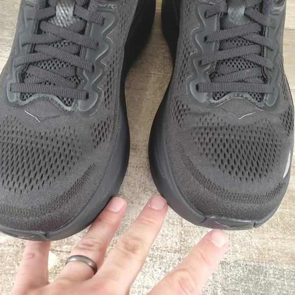 Hoka One One Bondi 9 Shoes Mens Size 10.5 Triple Black 1162011-BBLC NEW NWOB - Picture 14 of 14